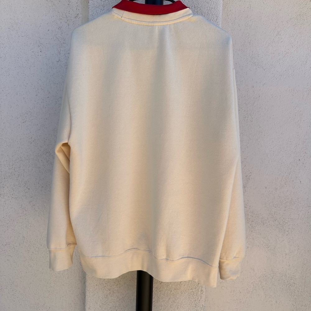 Disney Cream and Red Mickey Mouse Skiing Sweater - Picture 2 of 4